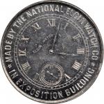 Illinois--Elgin. 1873 Elgin National Watch Co. Rulau Il-El 8. Rarity-6. White Metal. Plain Edge. MS-