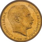 デンマーク (Denmark) クリスチャン10世像 20クローネ金貨 1914年 KM817.1 ／ Christian X Gold 20 Kroner