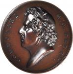 1854 Commodore Matthew C. Perry. Bronzed Copper. 66 mm. By Francis N. Mitchell. Julian PE-26. Mint S