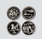 中国首轮十二生肖纪念银币十二枚全