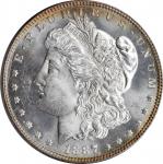 1887 Morgan Silver Dollar. MS-65 PL (PCGS). OGH--First Generation.