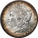 1891 Morgan Silver Dollar. MS-64+ (PCGS). CAC.