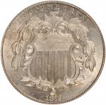 1872 Shield Nickel. MS-62 (NGC).