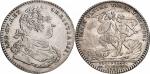 Amérique, Canada, Louis XV (1715-1774). Jeton en argent 1757, sans signature.