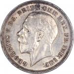 1897及1935年英国1克朗银币一对，中乾分别评AU50及MS65