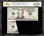 Fr. 2091-B. 2004A $20 Federal Reserve Note. New York. PCGS Banknote Choice Uncirculated 64 PPQ. Cutt