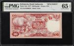 INDONESIA. Bank Indonesia. 100 Rupiah, 1977. P-116s. Specimen. PMG Gem Uncirculated 65 EPQ.