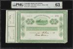 COLOMBIA. Banco de Oriente. 10 Pesos, 1888. P-S699r. Remainder. PMG Choice Uncirculated 63.