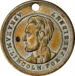 Undated (1864) Abraham Lincoln Campaign Medal. DeWitt-AL 1864-37, Cunningham 3-390B, King-103. Brass