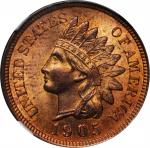 1905 Indian Cent. MS-64 RD (NGC).