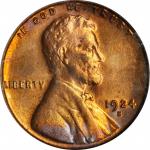 1924-S Lincoln Cent. MS-65 RB (PCGS). OGH.