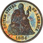 1884 Liberty Seated Dime. Proof-66+ (PCGS). CAC.