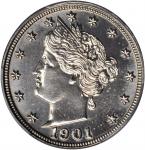 1901 Liberty Nickel. Proof-64 (PCGS). CAC.