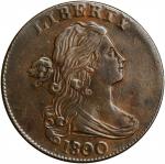 1800/79 Draped Bust Cent. S-194. Rarity-3. Style II Hair. AU-50 (PCGS).
