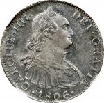 MEXICO. 8 Reales, 1806-Mo TH. Mexico City Mint. Charles IV. NGC MS-62.
