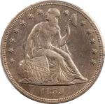 1859-S Liberty Seated Silver Dollar. OC-2. Rarity-4. EF Details--Cleaning (PCGS).