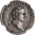 TITUS, A.D. 79-81. AR Denarius, Rome Mint, A.D. 80. NGC Ch EF.