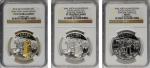 CANADA. Trio of WWI 100th Anniversary Dollars (3 Pieces), 2014. All NGC Certified.