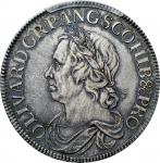 GREAT BRITAIN. Commonwealth. Crown, 1658/7. London Mint. Oliver Cromwell (as Lord Protector). PCGS M