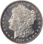 1884 Morgan Silver Dollar. Proof-64 Cameo (PCGS). CAC.
