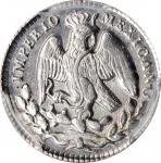 MEXICO. 5 Centavos, 1864-M. Mexico City Mint. Maximilian I. PCGS Genuine--Cleaned, Unc Details Gold 