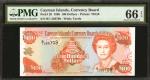 CAYMAN ISLANDS. Cayman Islands Currency Board. 100 Dollars, 1996. P-20. PMG Gem Uncirculated 66 EPQ.