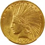 1914-D Indian Eagle. MS-61 (NGC).