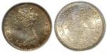 Hong Kong, Silver 10cents, 1863, PCGS MS64.
