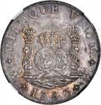 MEXICO. 8 Reales, 1763-Mo MF. Mexico City Mint. Charles III (1759-88). NGC MS-61.