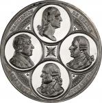 Circa 1881 Yorktown Commemoration medal. Musante GW-966, Baker-454B. White Metal. SP-65 (PCGS).