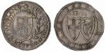 Commonwealth (1649-1660), Halfcrown, 1653, Tower, second N over inverted N in ENGLAND, shield of Eng