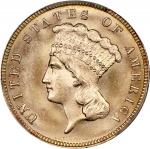 1888 Three-Dollar Gold Piece. MS-65+ (PCGS). CAC. CMQ.
