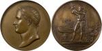 1811年法兰西皇帝拿破仑一世之子罗马王诞生纪念铜样章。PCGS SP UNC92 86104639