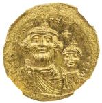 BYZANTINE EMPIRE: Heraclius, 610-641, AV solidus (4.42g), Constantinople, S-739, busts of Heraclius 