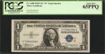 Fr. 1609. 1935A $1 "R" Experimental Silver Certificate. PCGS Currency Gem New 65 PPQ.