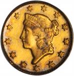 1849-D Gold Dollar. Genuine--Cleaning (PCGS).