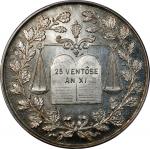 FRANCE. Chamber of Notaries Silver Jeton, ND (ca. 1880). PCGS MS-64.