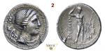 BRUTTIUM - i Brettii - Seconda Guerra Punica  (282-209 a.C.)  Dracma (216-214 a.C.)  D/ Testa diadem