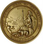 1905 California State Agricultural Society Award Medal. By Shreve & Co. Harkness Ca-24. Gold. Mint S