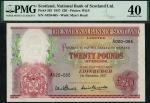 x National Bank of Scotland Limited, £20, 1 November 1957, serial number A020-065, (Pick 263, PMS NA