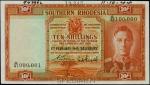 SOUTHERN RHODESIA. Southern Rhodesia Currency Board. 10 Shillings, 1939-51. P-9s. Specimen. PMG Choi