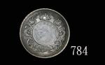 民国八年袁世凯像一圆双龙银碟。极美品1919 Yuan Shih Kai Dollar & Twin Dragon Silver Tray. EF
