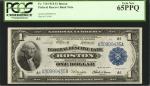 Fr. 710. 1918 $1 Federal Reserve Bank Note. Boston. PCGS Gem New 65 PPQ.