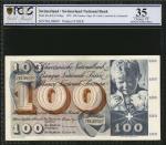 1972年瑞士国家银行100弗兰肯。SWITZERLAND. Switzerland National Bank. 100 Franken, 1972. P-49n. PCGS GSG Choice 