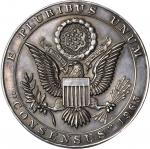 1965 Lyndon B. Johnson Presidential Consensus Medal. Silver. 51 mm. 67.9 grams. Plain Edge. About Un