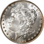 1884-CC Morgan Silver Dollar. MS-63 (PCGS). OGH--Doily.