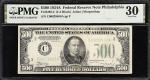 Fr. 2202-C. 1934A $500 Federal Reserve Note. Philadelphia. PMG Very Fine 30.
