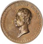 1840 William Henry Harrison Medal. DeWitt-WHH 1840-4. Copper. Restrike. 43 mm. MS-64 BN (PCGS).