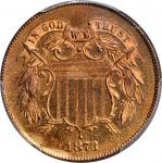 1873 Two-Cent Piece. Open 3. Proof-66+ RB (PCGS). CAC.