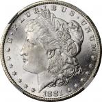 1881-CC Morgan Silver Dollar. MS-67 (NGC).